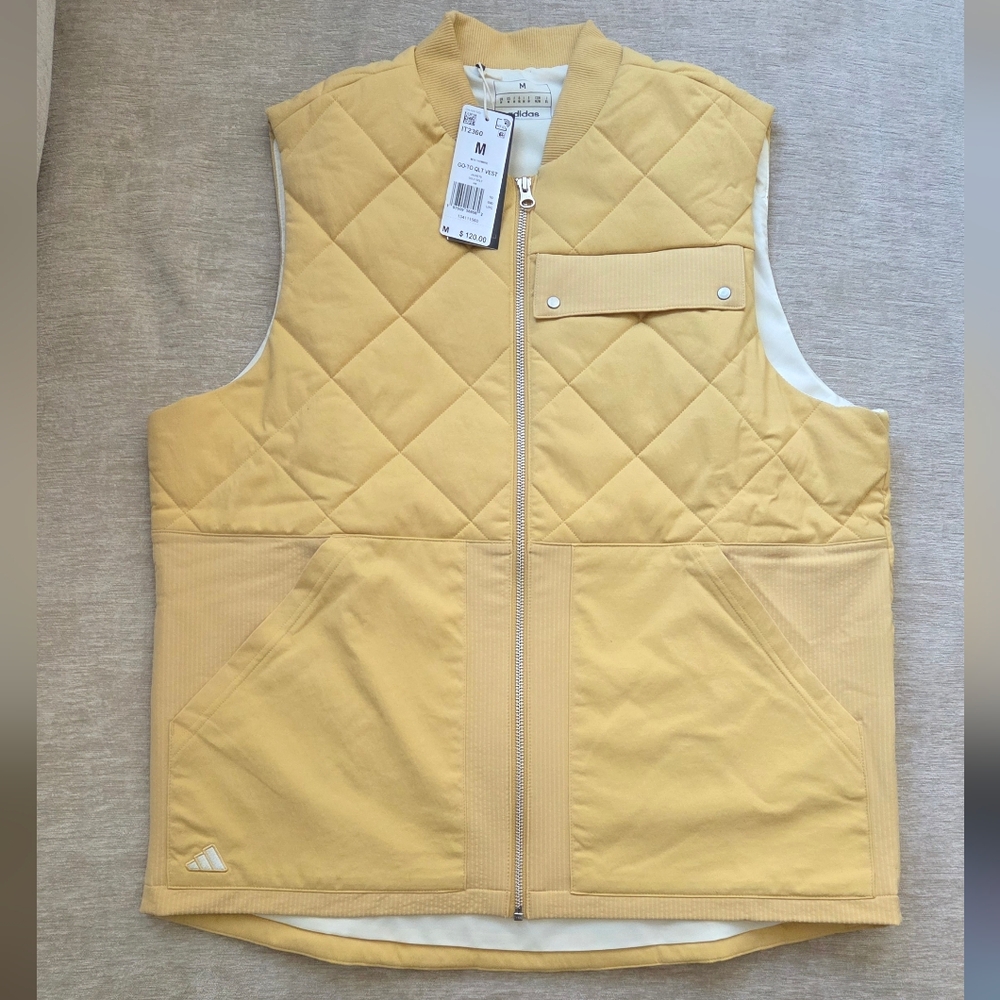 NWT adidas Go-To DWR Full Zip Golf Vest